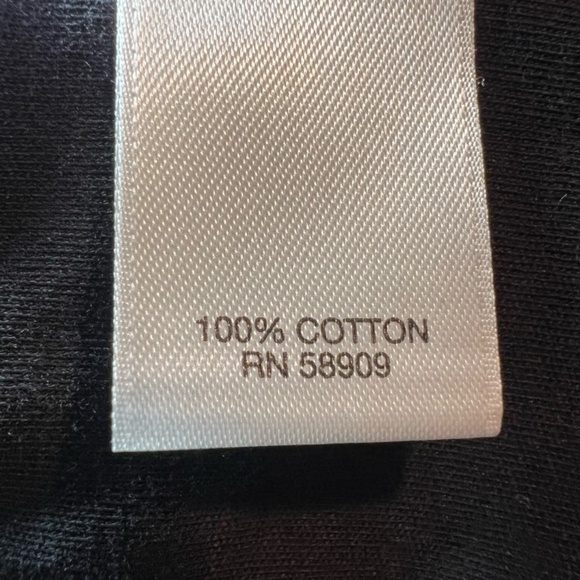 Murano Wardrobe Essentials Mens 100% Cotton Long Sleeve Shirt Black Size 3X Tall - Picture 9 of 9